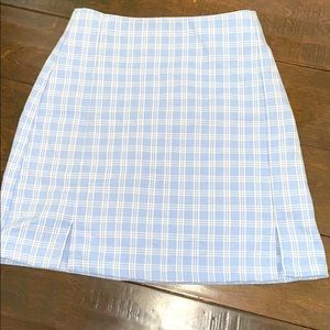 brandy melville plaid print skirt